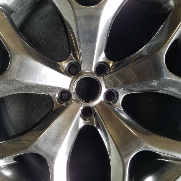 20" CHALLENGER 15-17 20x8 aluminum 5 Y spoke polished with silver pockets satin carb Original OEM Wheel Rim