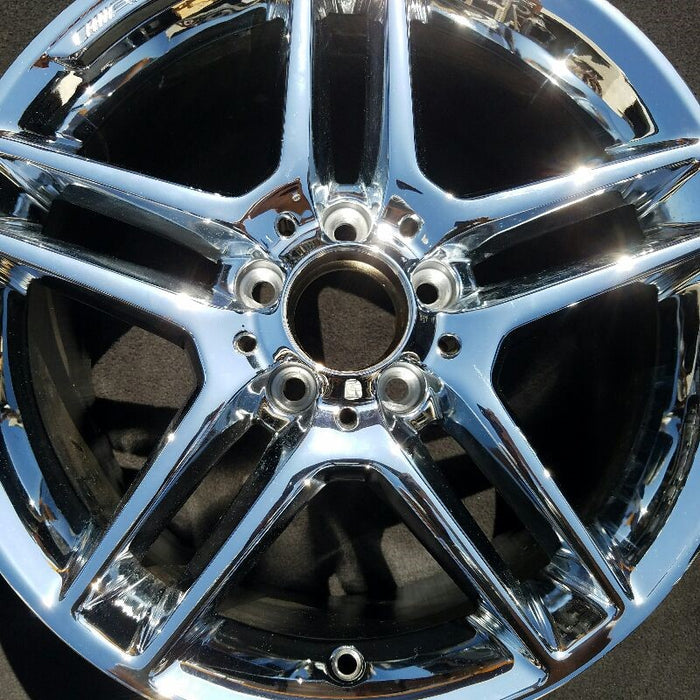 17" MERCEDES C-CLASS 12 204 Type; C250 17x8.5 10 spoke w/AMG Original OEM Wheel - Angle View