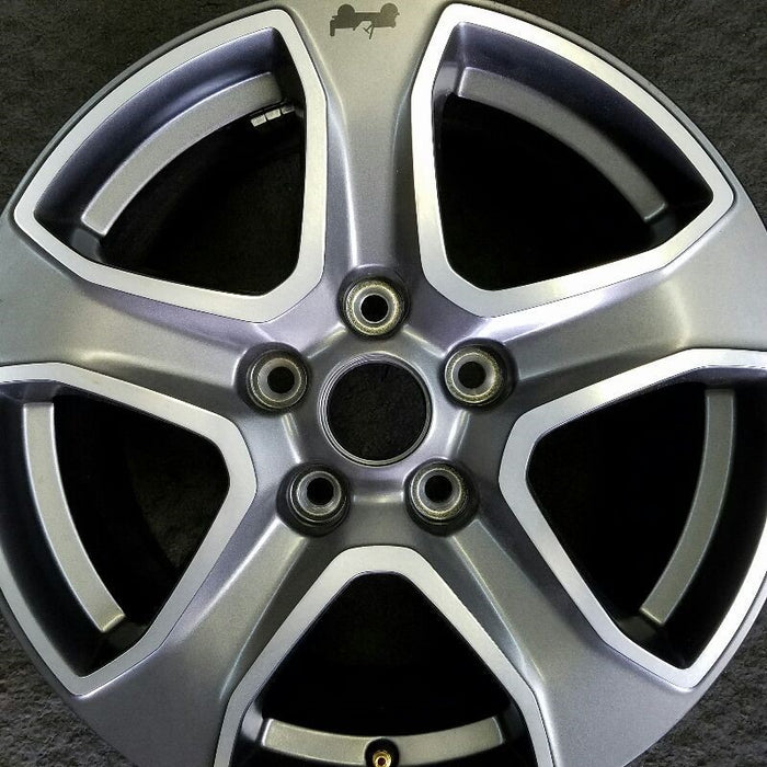 17" WRANGLER 18 VIN X , 17x7.5, , aluminum, straight spoke, w/o recessed outer spoke; Original OEM Wheel Rim