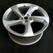 19" F-PACE 17-19 19x8.5 alloy 5 spoke silver Original OEM Wheel Rim - Close-Up Detail