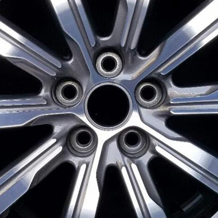 18" XT4 19-23 18x8, , machined face with gray pockets Original OEM Wheel Rim - Angle View