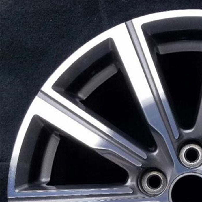 18" XT4 19-23 18x8, , machined face with gray pockets Original OEM Wheel Rim - Side Profile