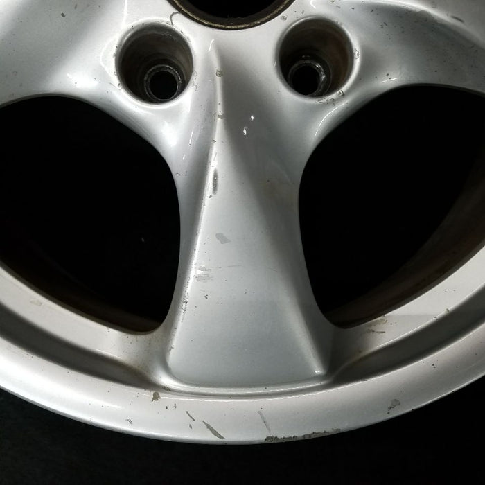 17" PORSCHE BOXSTER 01-03 17x7 , 5 spoke, w/o recessed center Original OEM - Side Profile