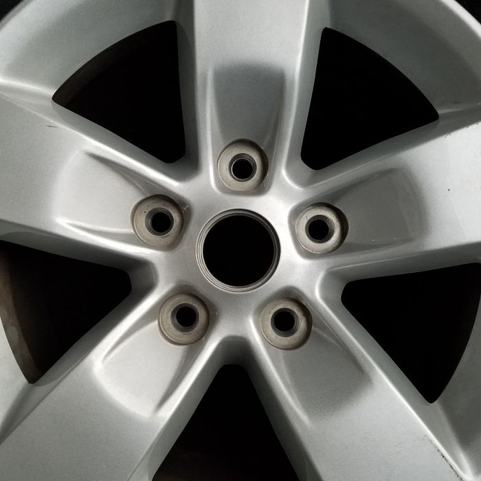 17" DODGE 1500 PICKUP 13-14 17x7 aluminum 5 spoke silver opt WFE Original OEM - Angle View