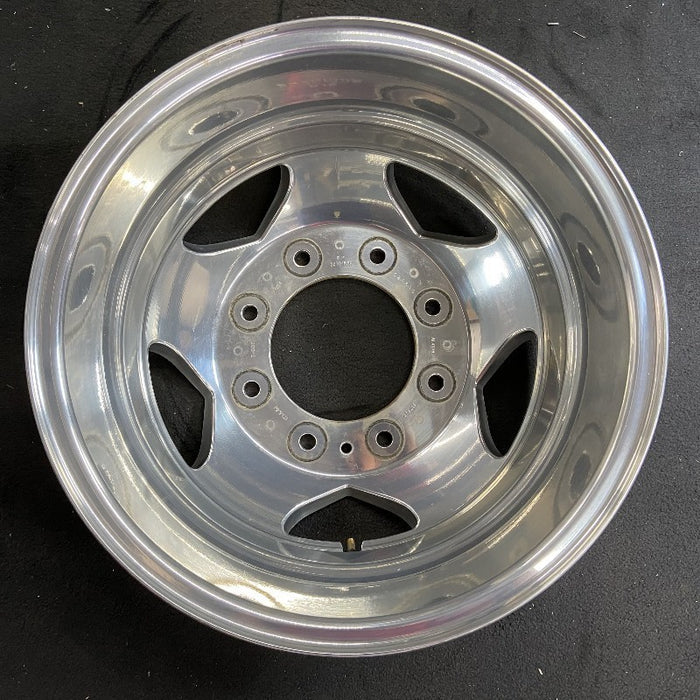 17" SIERRA 3500 PICKUP 11-17 DRW, , forged polished aluminum , rear, outer Original OEM Wheel Rim