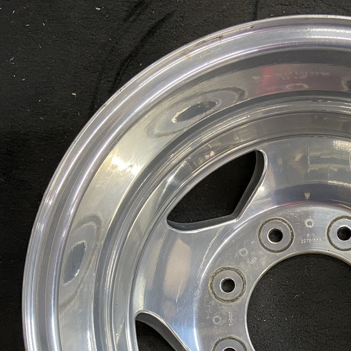 17" SIERRA 3500 PICKUP 11-17 DRW, , forged polished aluminum , rear, outer Original OEM Wheel Rim