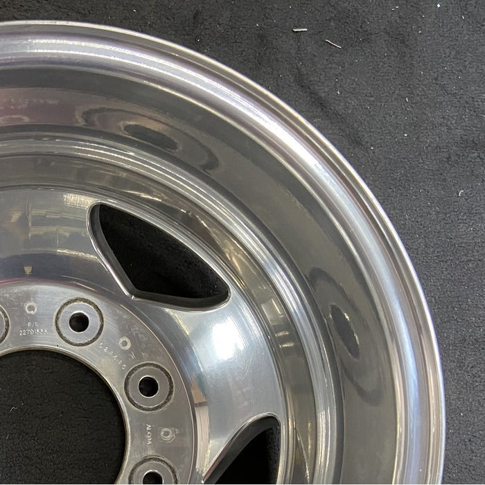 17" SIERRA 3500 PICKUP 11-17 DRW, , forged polished aluminum , rear, outer Original OEM Wheel Rim