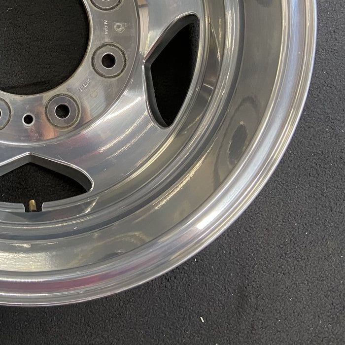 17" SIERRA 3500 PICKUP 11-17 DRW, , forged polished aluminum , rear, outer Original OEM Wheel Rim