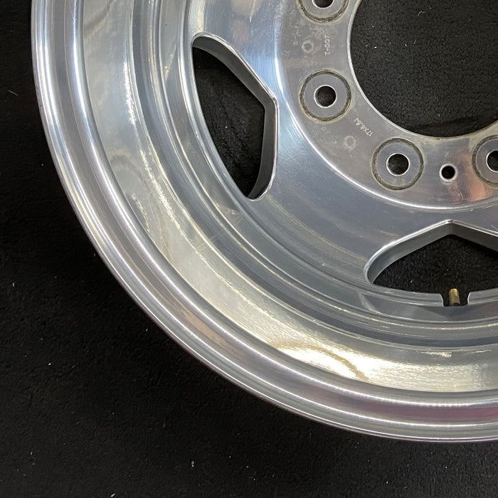 17" SIERRA 3500 PICKUP 11-17 DRW, , forged polished aluminum , rear, outer Original OEM Wheel Rim