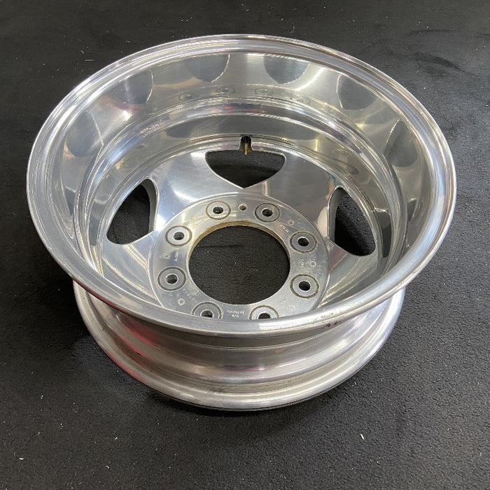 17" SIERRA 3500 PICKUP 11-17 DRW, , forged polished aluminum , rear, outer Original OEM Wheel Rim