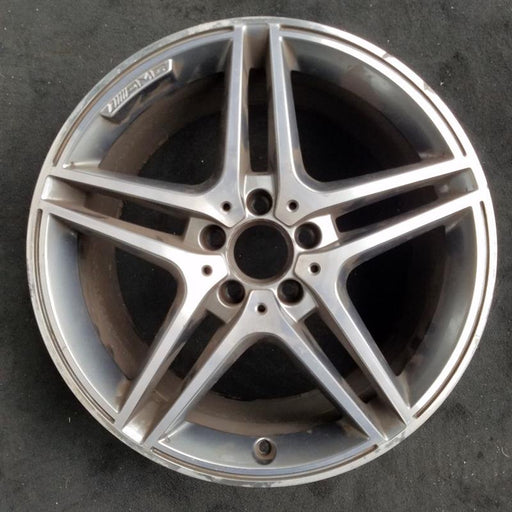 18" MERCEDES C-CLASS 13 204 Type; C63 Cpe 18x8.5 10 spoke 5 pairs Original OEM - Front View