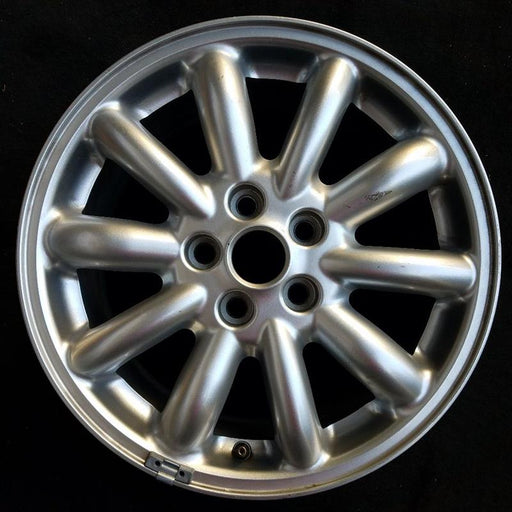 16" S TYPE 00-02 , 16x7.5, 10 spoke Original OEM Wheel Rim - Front View