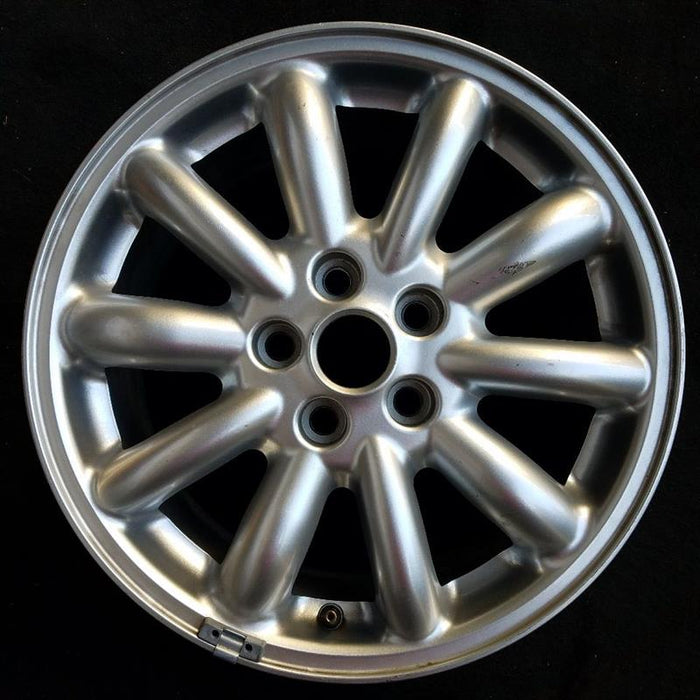16" S TYPE 00-02 , 16x7.5, 10 spoke Original OEM Wheel Rim - Front View