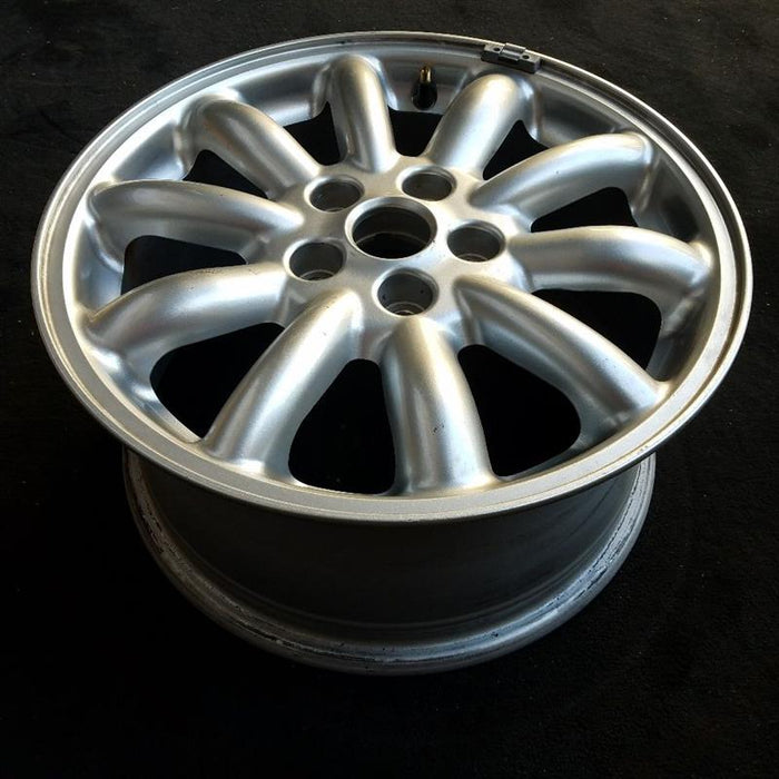 16" S TYPE 00-02 , 16x7.5, 10 spoke Original OEM Wheel Rim - Close-Up Detail