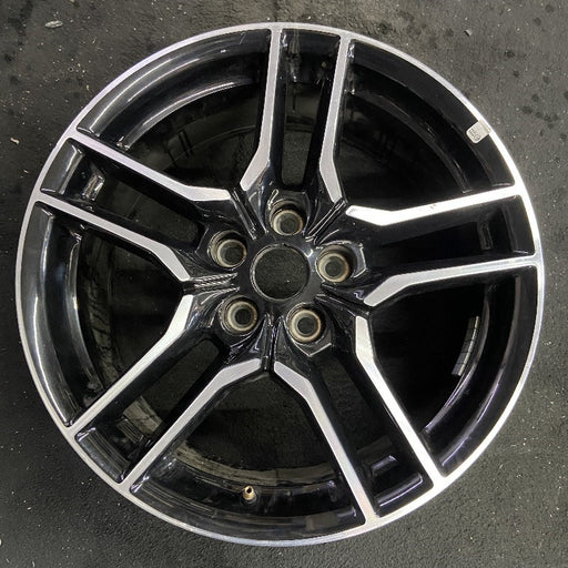 18" MUSTANG 18-23 18x8 , 10 spoke Original OEM Wheel Rim - Front View