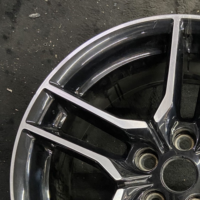18" MUSTANG 18-23 18x8 , 10 spoke Original OEM Wheel Rim - Side Profile