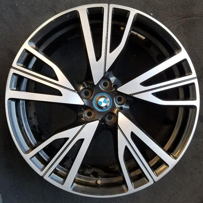 20" BMW i8 14-17 20x7.5 alloy directial frt rear 5 spoke W spoke design R. Original OEM Wheel Rim