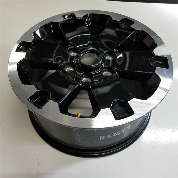 18" RANGER 21-22 18x8 aluminum 6 spoke machined edge black center Original OEM - Side Profile