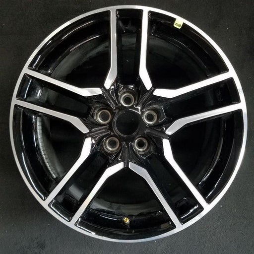 18" MUSTANG 18-23 18x8 , 10 spoke Original OEM Wheel Rim - Front View