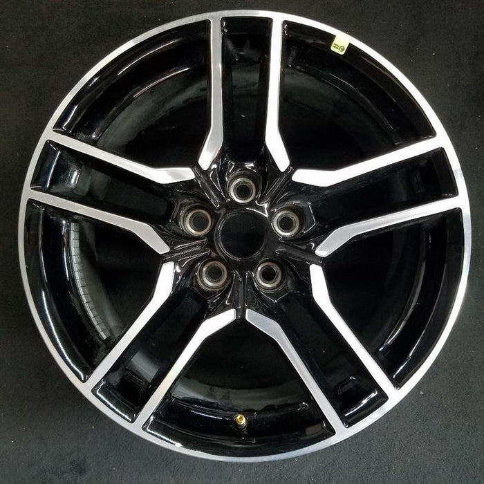 18" MUSTANG 18-23 18x8 , 10 spoke Original OEM Wheel Rim - Front View