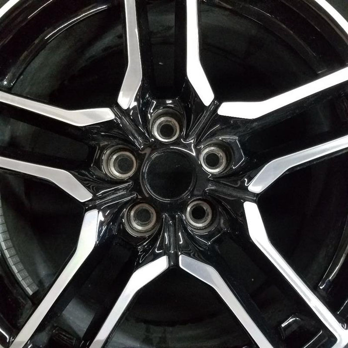 18" MUSTANG 18-23 18x8 , 10 spoke Original OEM Wheel Rim - Angle View