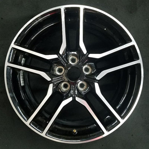 18" MUSTANG 18-23 18x8 , 10 spoke Original OEM Wheel Rim - Front View