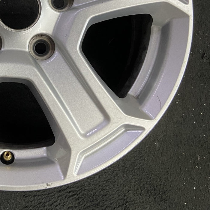 17" WRANGLER 18 VIN X , 17x7.5, , aluminum, straight spoke, w/recessed outer spoke Original OEM Wheel Rim