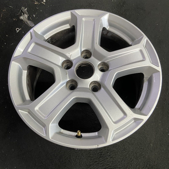 17" WRANGLER 18 VIN X , 17x7.5, , aluminum, straight spoke, w/recessed outer spoke Original OEM Wheel Rim