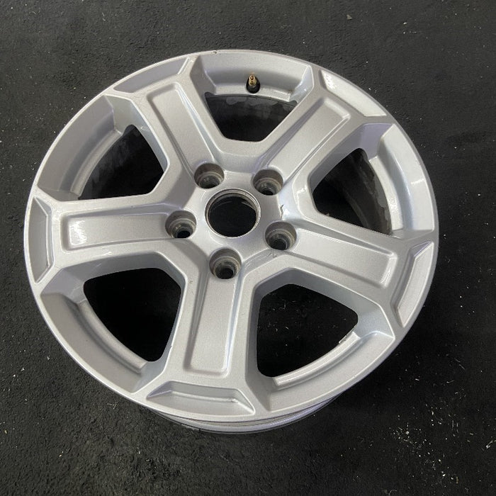 17" WRANGLER 18 VIN X , 17x7.5, , aluminum, straight spoke, w/recessed outer spoke Original OEM Wheel Rim