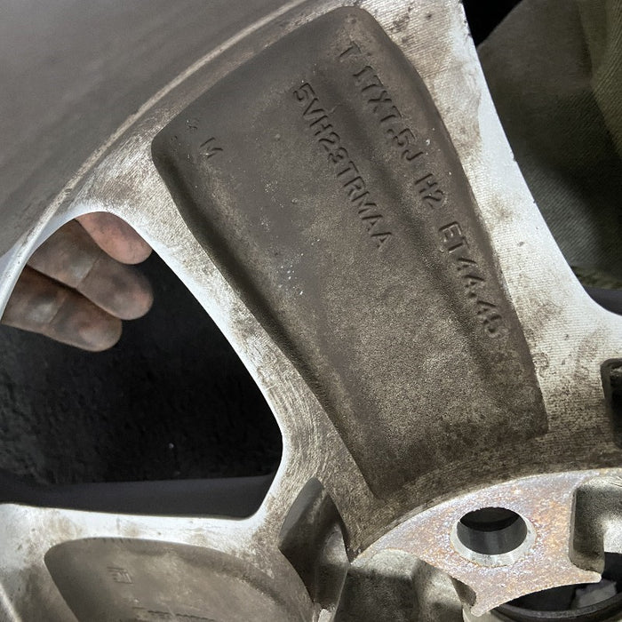 17" WRANGLER 18 VIN X , 17x7.5, , aluminum, straight spoke, w/recessed outer spoke Original OEM Wheel Rim