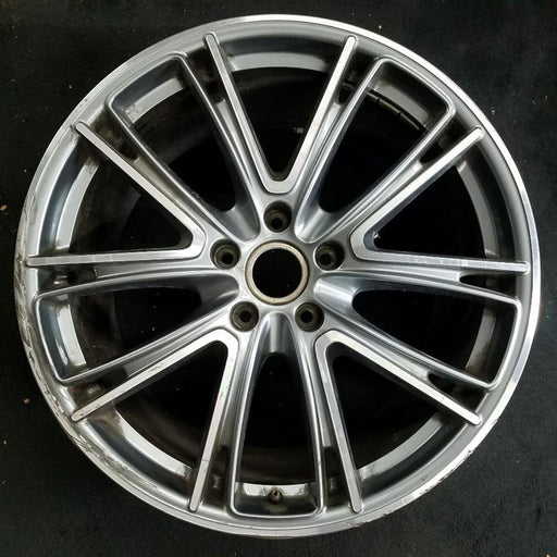21" PORSCHE PANAMERA 17-20 , 21x11.5, 5 spoke, , dark gray Original OEM Wheel - Front View