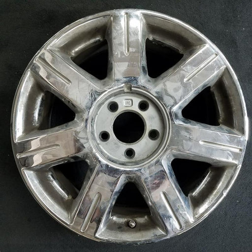 17" DTS 06 17x7, 7 spoke, chrome Original OEM Wheel Rim - Front View