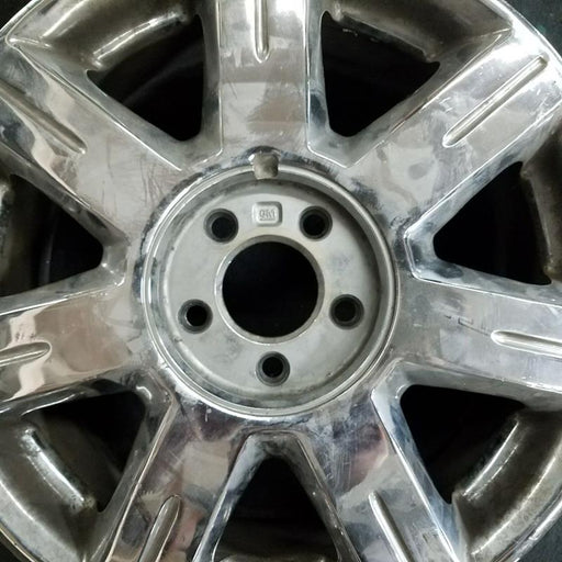 17" DTS 06 17x7, 7 spoke, chrome Original OEM Wheel Rim - Angle View