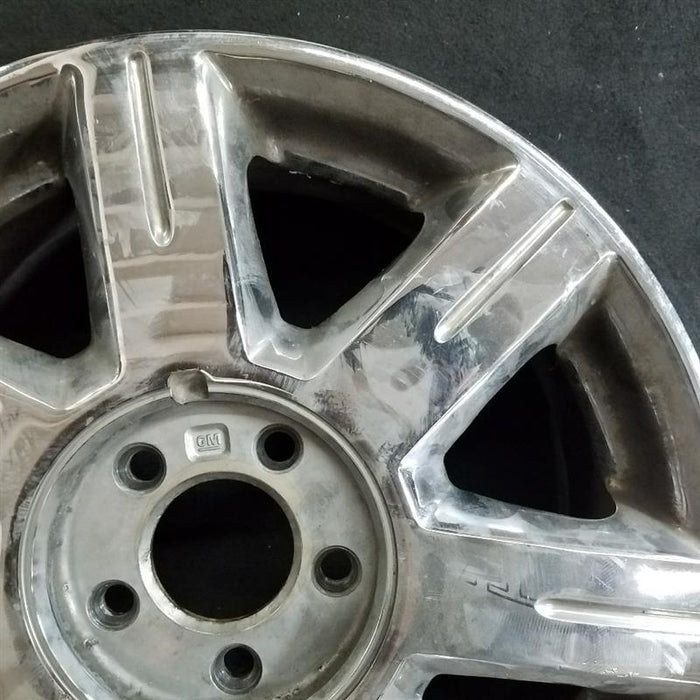 17" DTS 06 17x7, 7 spoke, chrome Original OEM Wheel Rim - Back View