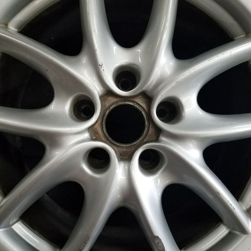 19" PORSCHE CAYENNE 03-04 19x9 10 spoke Original OEM Wheel Rim - Angle View