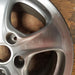 18" PORSCHE 911 99-01 18x10, 5 flared spokes Original OEM Wheel Rim - Close-Up Detail