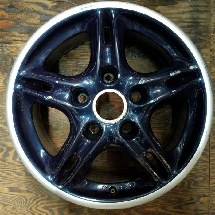 16" PORSCHE BOXSTER 97-04 16x7 rear Original OEM Wheel Rim - Front View