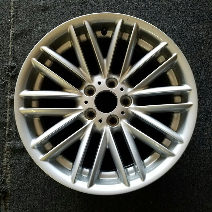 18" BMW 745i 02-05 18x8 , 10 spoke, V spoke design Original OEM Wheel Rim - Front View