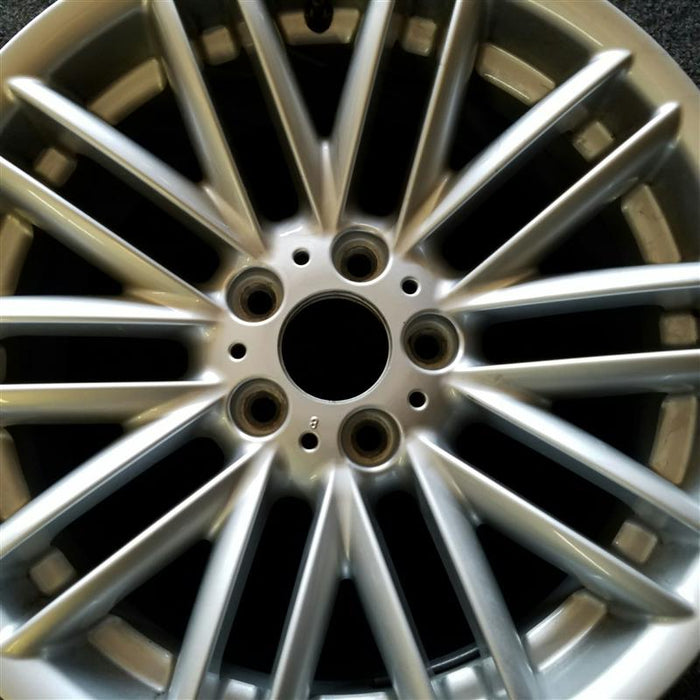 18" BMW 745i 02-05 18x8 , 10 spoke, V spoke design Original OEM Wheel Rim - Angle View