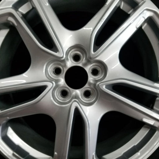 19" MUSTANG MACH-E 21-23 19x7 5 split spoke silver Original OEM Wheel Rim - Angle View