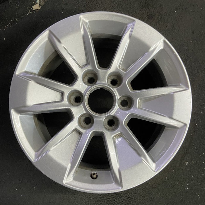 17" SIERRA 1500 PICKUP 19 , 17x8, alloy Original OEM Wheel Rim - Back View