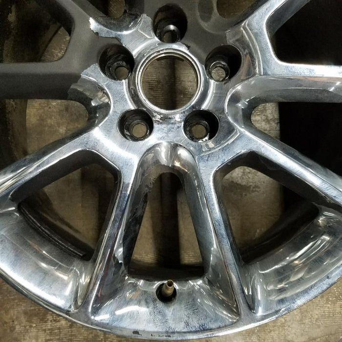 18" MUSTANG 10 18x8 aluminum TPMS 10 spoke polished Original OEM Wheel Rim