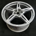 20" CORVETTE 20-22 rear 20x11 5 spoke gloss silver opt Q8P Original OEM Wheel - Side Profile