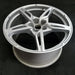 20" CORVETTE 20-22 rear 20x11 5 spoke gloss silver opt Q8P Original OEM Wheel - Close-Up Detail