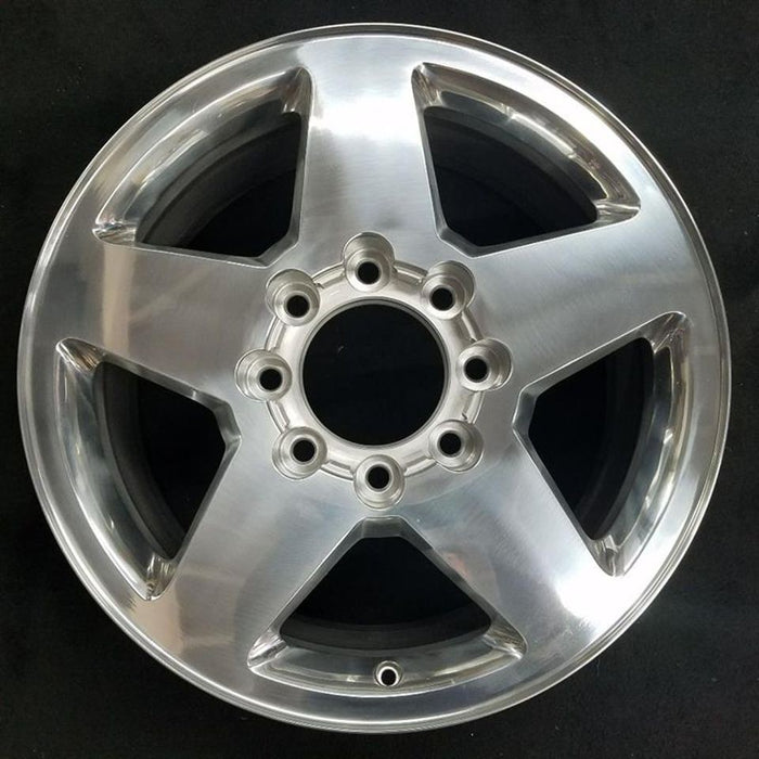 20" SIERRA 2500 PICKUP 11-14 20x8.5 Original OEM Wheel Rim - POLISHED - Back View