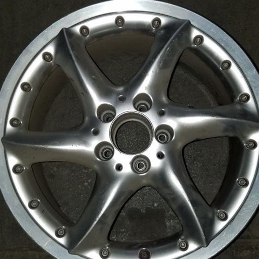 17" MERCEDES SLK 07 171 Type; SLK280, 17x8.5 , 6 spoke Original OEM Wheel Rim - Angle View