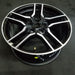 18" MUSTANG 18-23 18x8 , 10 spoke Original OEM Wheel Rim - MACHINED BLACK - Side Profile