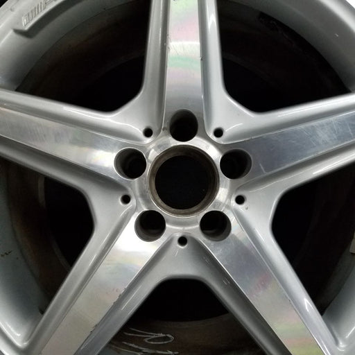 18" MERCEDES CLS-CLASS 12 218 Type; CLS550 AWD 18x9.5 AMG silver accents - Angle View