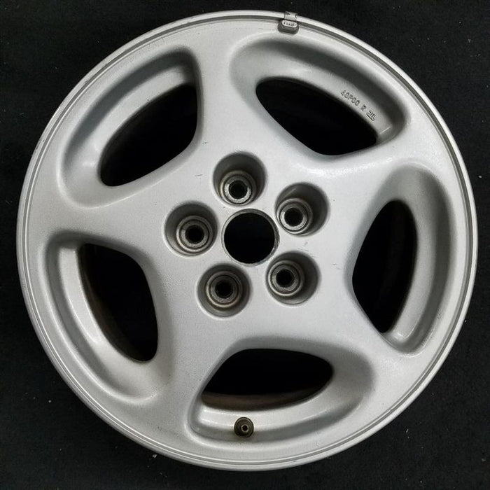 16" 300ZX 90 16x7.5 alloy 44.7mm ornament R. Original OEM Wheel Rim - Front View