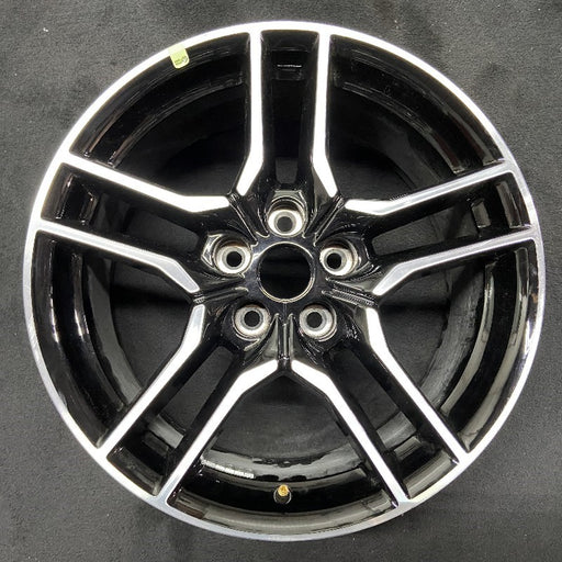 18" MUSTANG 18-23 18x8 , 10 spoke Original OEM Wheel Rim - Front View